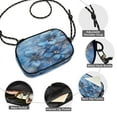thumbnail image 4 of Stylish Crossbody Phone Bag Purse Handbags Adjustable Strap, Compact Design for Essentials Three Large Blue Flowers, 4 of 7