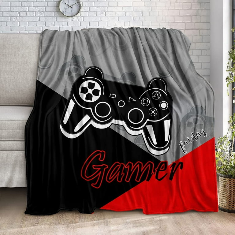 Bedding Gaming Throw Blanket Super Soft Gamer Gift for Couch Sofa