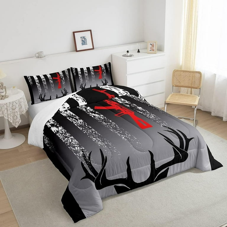 Hunting Theme Comforter Deer Bedding Elk Antler Bedding Sets