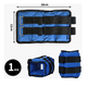 thumbnail image 2 of 2pc Pesas  Belug  Fitness Par De Polainas 1kg Cada Una Para Tobillos Azul Negro, 2 of 5