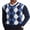 Blue-Diamond Pattern, variant on Men's V Neck Dress Sweater Slim Fit Business Casual Dressy Sweater Shirts Long Sleeve Soft Basic Pullover Sweater Red Black Grey Diamond Pattern