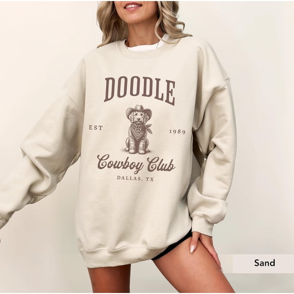 Goldendoodle Cowboy Club Sweatshirt, Goldendoodle Shirt, Doodle Dog, Goldendoodle , Goldendoodle, Golden Doodle Mom, Dog Cowboy Tshirt All Size S-5XL