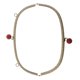thumbnail image 5 of Arco de Cierre de Broche de Metal con Cabeza de de 24,5 Cm/9,64 Pulgadas para Bolso con Asa, Monedero Artesanal rojo perfecl Broche del beso del marco metálico, 5 of 8