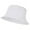 White, variant on Unisex Cotton Packable Bucket Hat Sun Hat Plain Colors for Men Women