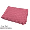 thumbnail image 5 of Coral Floor Pillow Lounger Cover, Quatrefoil Pattern Gothic Renaissance Era Antique Design Traditional Motif, Nap Mat Printed Fabric Case for 5 Pillows, 88" x 36", Coral and Red, by Ambesonne, 5 of 5