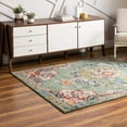 thumbnail image 4 of Traditional Koakburg Collection Area Rug Green - 6'1"x6'1" Octagon, 4 of 5