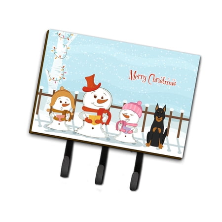 Carolines Treasures BB2411TH68 Merry Christmas Carolers Beauce Shepherd Dog Leash or Key Holder