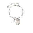 thumbnail image 2 of Delight Jewelry Silvertone Mini Two Sided White Heart Silvertone Discover Dream Explore Zoey Charm Bracelet, 6.5+2" Extender, 2 of 4