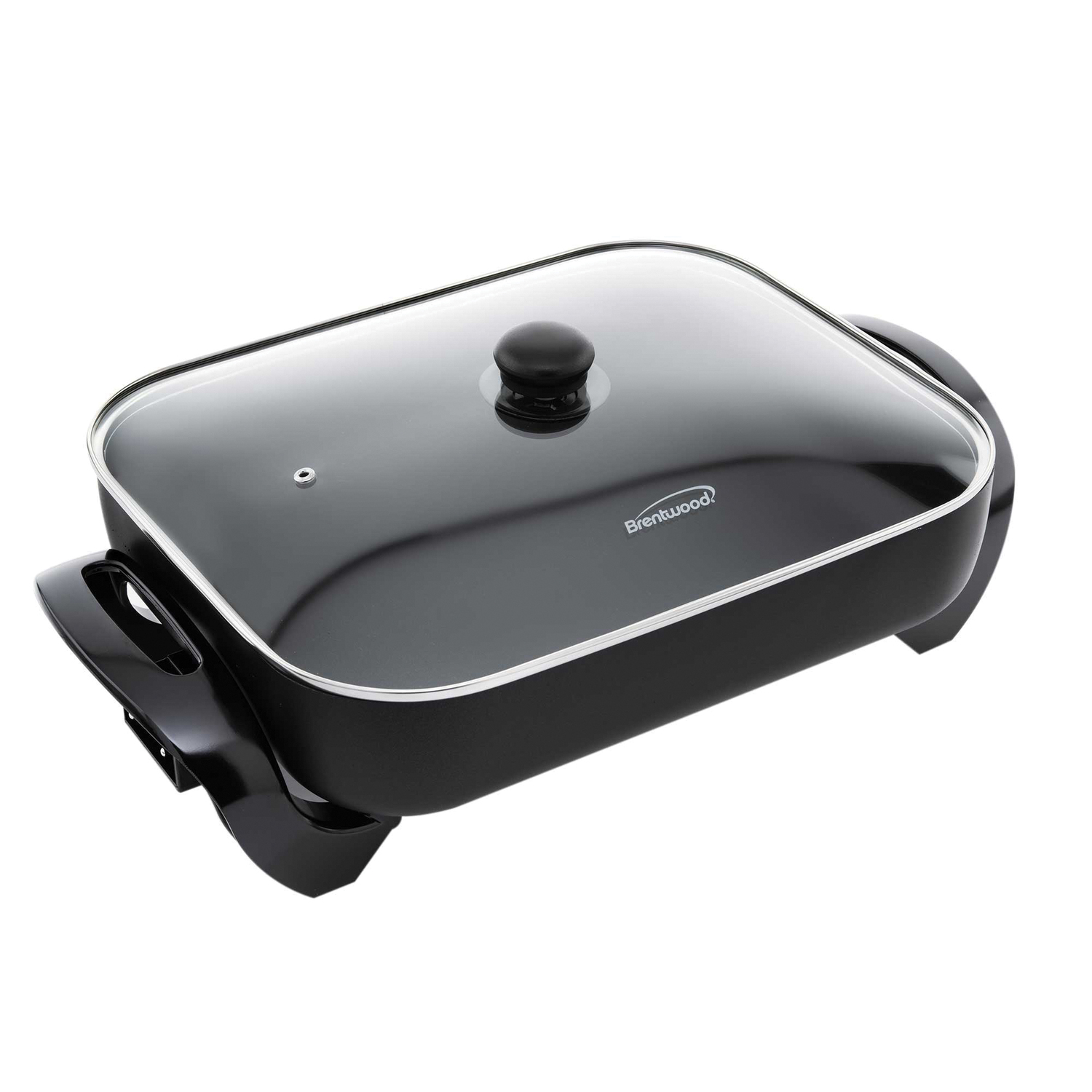 Brentwood 16-In. 1,400-Watt Nonstick Electric Skillet with Glass Lid