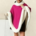 thumbnail image 2 of Cavosen Winter Shawl Fleece Elegant Wraps Solid Soft Thicken Warm Scarves Versatile Bridesmaid Wedding Fall Everyday Wear, 2 of 6