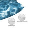 thumbnail image 3 of Fuzoiu Blue Tie Dye Print Pillow Case with Hidden Zipper,Pillow Covers,Soft and Comfortable Pillowcase-20"x30", 3 of 6