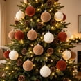 thumbnail image 4 of Shatterproof Christmas Ornaments, 12 Pack Painted Christmas Ball Set Tree Pendant Decoration Ornaments, 4 of 7