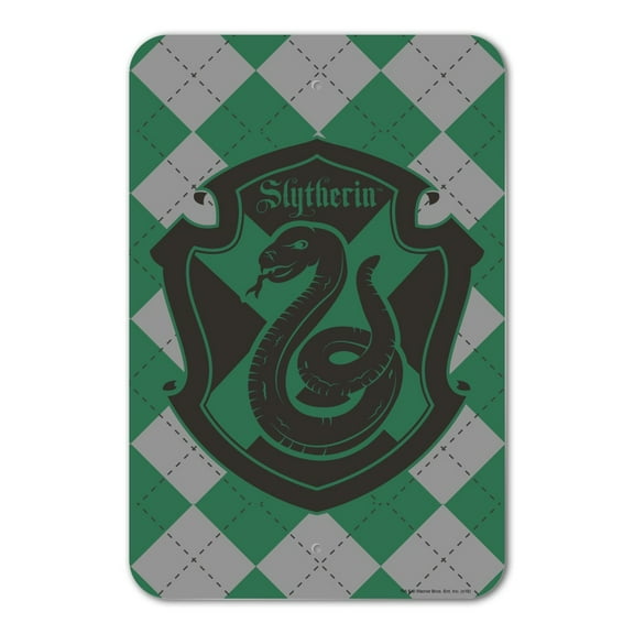 Harry Potter Slytherin Plaid Sigil Home Business Office Sign