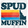 thumbnail image 2 of Idaho Potato Land Spud Muffin Funny Womens Fitted Plus Size Graphic Tee Brisco Brands 2X, 2 of 5