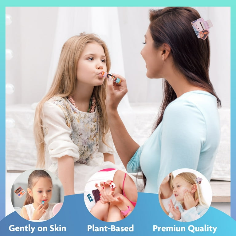 Moana Kids Makeup Backpack with Nail Polish Lip Balm Nail Stickers