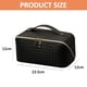 thumbnail image 2 of Bolsa de viaje para cosméticos para mujer, bolsa de maquillaje plana que se abre, bolsa de cuero para cosméticos, impermeable, bolsa de viaje multifuncional para artículos de tocador, 2 of 5