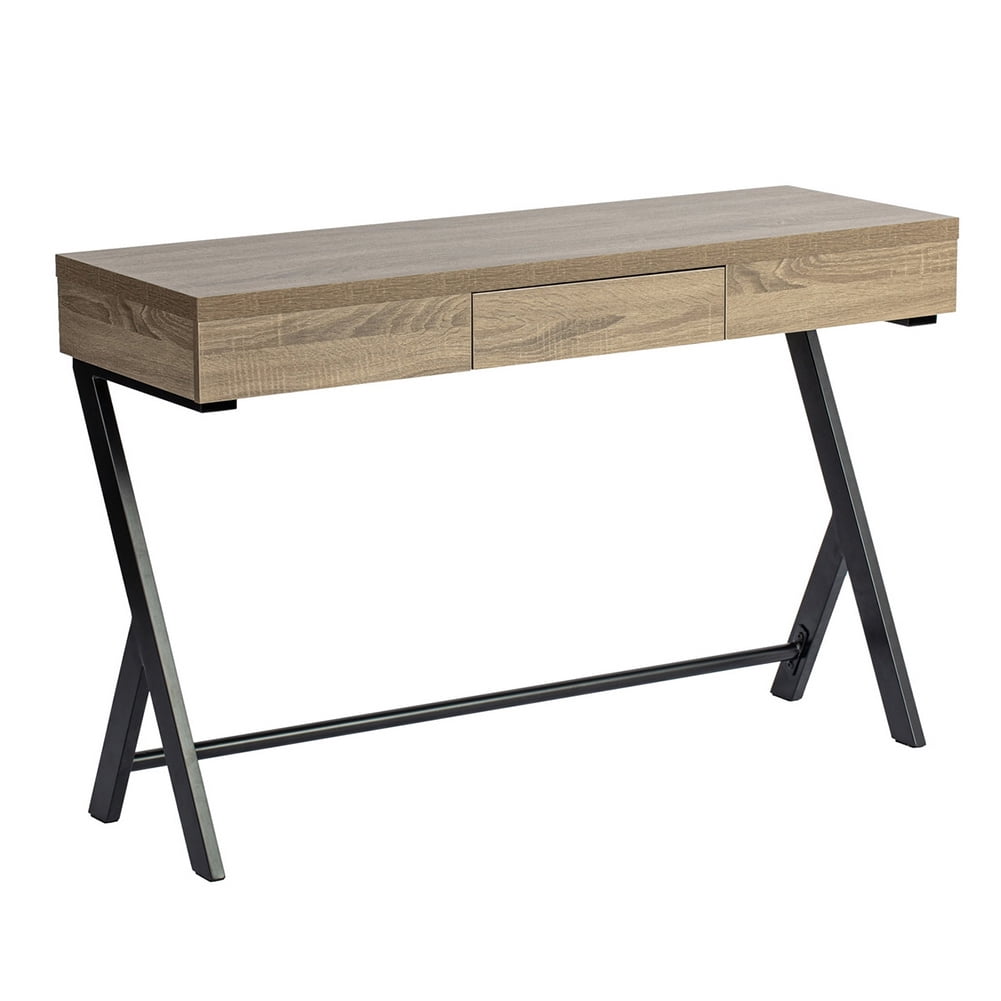 Kepooman Study Computer Desk, Home Office Writing Small Desk, Light Brown Kepooman Study Computer Desk, Home Office Writing Small Desk, Light Brown