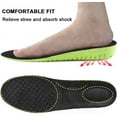 thumbnail image 2 of MINKUROW Elastic Shock Absorbing Height Increasing Sports Shoe Insoles,Soft Breathable Honeycomb Orthotic Replacement Inserts for Men & Women, 2 of 7