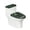 Saint Patrick Black Cat, variant on HELLHERO Rainbow Puppy Pattern Elastic Bottom Soft Stretch Elastic Fabric Toilet Seat Covers Set Indoor Home Dustproof Machine Washable U-Shaped Pack of 2