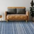 thumbnail image 2 of Haperlare Boho Area Rug 3' x 5' Geometric Rug Boho Chenille Indoor Area Rugs Machine Washable Vintage Carpet Kitchen Entryway Living Room Bedroom Decor, Navy Blue, 2 of 5
