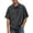Grey, variant on IWRICH Men's Knit Oversize Polo Shirts Short Sleeve Plus Size Henley Collared Shirt Summer Baggy Streetwear White XL