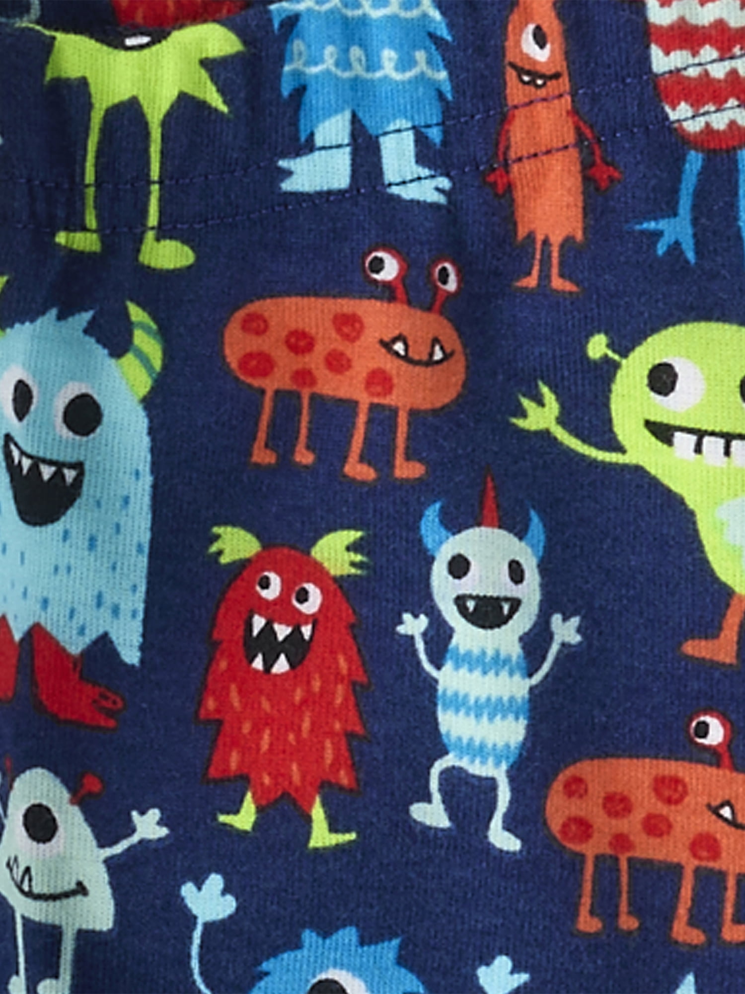 The Children's Place Baby & Toddler Boys Short Sleeve Cuddly Monster PJs, Sizes NB-6T