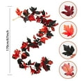 thumbnail image 3 of MOQIN 6PCS Fall Maple Leaves Garland 5.6Ft Artificial Maple Autumn Garland Hanging Fall Vines Table Decorations Front Door Fall Decor Thanksgiving Decorations Decor, 3 of 6