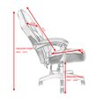 thumbnail image 2 of Costway Exécutif Style de Course PU Chaise de Jeu Haut Dossier Inclinable Bureau Bleu, 2 of 9