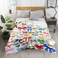 thumbnail image 2 of Rainbow Bow Blanket Trendy Preppy Blanket Coquette 60"x80" Flannel Soft Cute Bow Decor Lightweight Aesthetic Plush Room Decor for Sofa Couch Travel Bed Christmas Halloween Decoration, 2 of 8