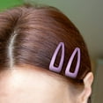 thumbnail image 6 of QUMENEY 24 Pieces Double Grip Hair Clips Metal Snap Hair Clips Women Hair Barrettes for Hair Making, Salon Supplies (Light Purple, 2 Inch), 6 of 7
