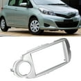 thumbnail image 4 of Navigation Frame, Stylish 2Din Dash Stereo Bezel Anti-Wear Stereo Fascia Trim Fine Workmanship  For Vitz 2011-2014, 4 of 8