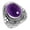 Amethyst, variant on 925 Sterling Silver Women Jewelry Natural Smithsonite Ring