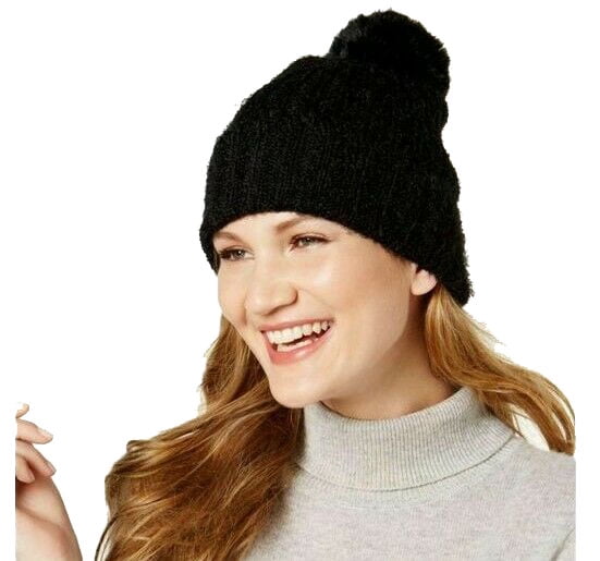 calvin klein pom pom beanie