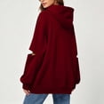 thumbnail image 5 of Tbopshirt Hoodies for Women Loose Casual Hoodie Long Sleeve Panel Splicing Pullover Sweatshirt for Daily Leisure & Street Style, 5 of 6