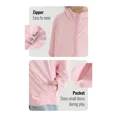 thumbnail image 4 of BANGSAUR Kids'UPF 50+ Long Sleeve Sun Protection Hoodie, Zipper UV Shirt For Kids(3-12Y) Hiking Outdoor, 4 of 7