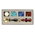 thumbnail image 1 of de sellos de cera, de cera, de té, cera derretida, , sello de cera para , sobres, tarjeta , jueg - Montaña Gloria sello de cuentas de cera de sellado de letras, 1 of 3