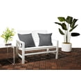 thumbnail image 5 of Classic Accessories Montlake FadeSafe Indoor/Outdoor Accent Pillows, 20 x 20 x 8 Inch, 2 Pack, Light Charcoal, 5 of 9