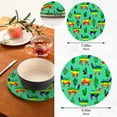 thumbnail image 3 of SKYSONIC Rainbow Colors Llamas Pot Holders Trivets, 2 Pcs Heat Resistant Trivets,Cute Alpaca Cactus Cotton Thread Weave Mats for Hot Pads Pans Pot Bowl Teapot for Kitchen Decor, 3 of 7