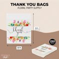 thumbnail image 2 of Floral Thank You Bags for Party Favors, Cookies, Candy (5.5 x 5.5 in, 250 Pack), 2 of 4