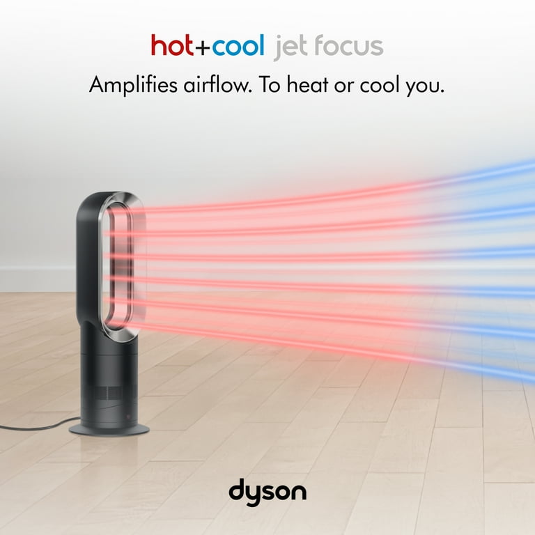 Dyson Hot+Cool Bladeless Jet Focus Fan Heater AM09 | Black Dyson Hot+Cool Bladeless Jet Focus Fan Heater AM09 | Black