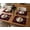 Maroon, variant on Luxury Red Velvet Fabric Placemats, Handmade Solid Color Table Mats, Elegant Dining Decor, Formal Dinner & Festive Table Linen 14 x 18 Inch (Pack of 4)