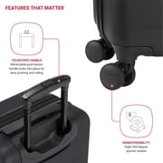 SWISSGEAR Stride Hardside Carry-On Spinner, Black