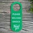 thumbnail image 4 of Double Sided Do Not Disturb/Welcome Knock/Out of Office/Quiet In a Meeting Sign Board Hotel Doorknob Hanger Hanging Sign, Double Sided Sign with Thank you Mark, 1Pc, Multicolor(Green,8.8x3.3"), 4 of 9