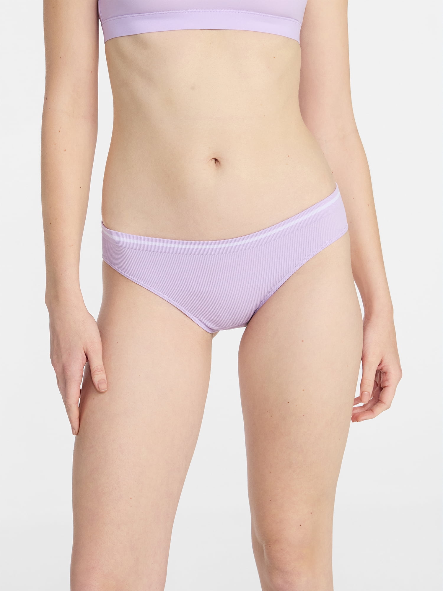 No Boundaries Seamless Cheeky Panties, 3-Pack, Women's, Sizes XS-XXXL
