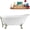Chrome Polished, variant on 55" Streamline N343BNK-BNK Clawfoot Tub and Tray With External Drain