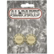 Allparts PK-0154 Set of 2 Plastic Volume Knobs for Stratocaster, Vintage Cream