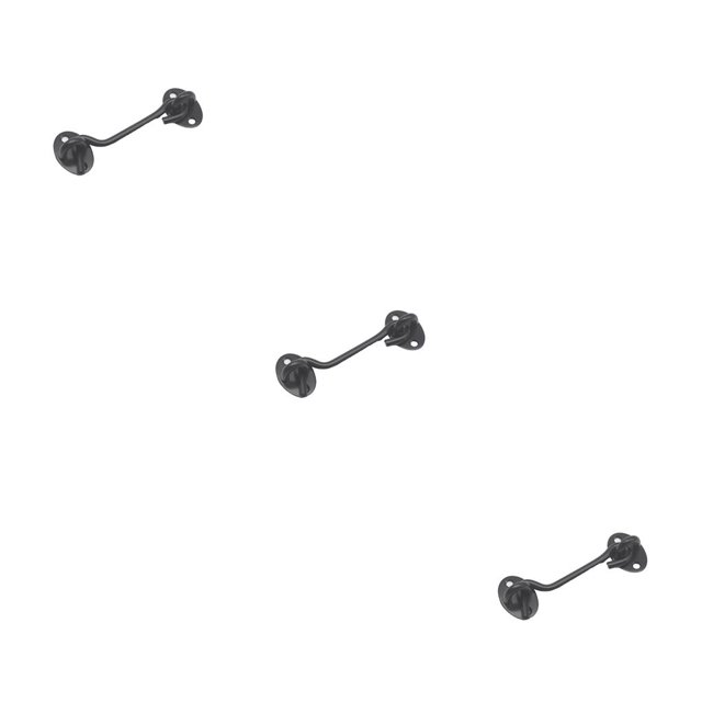 Kenally Cerradura de puerta de barra de acero inoxidable con pestillo de gancho y ojo con tornillos de montaje para accesorios de tableros de ventana de Type1 NO1 Kenally CBP363028