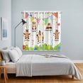 thumbnail image 5 of Curtains 84 Inches Long 2 Panels, Groundhog Day Grommets Window Treatment Curtain, Bunting Floral Cartoon Funny Colorful Cute Thermal Curtains Drapes for Living Room/Bathroom, 5 of 9