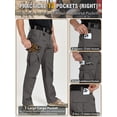thumbnail image 4 of NAVEKULL Men's Stretch Cargo Pants Ripstop Water Resistant Flex Work Pants Lightweight Utility Outdoor Hiking Pants, 4 of 8
