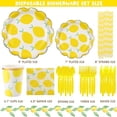 thumbnail image 6 of Lemon Baby Shower Decorations, Lemon Themed Party Supplies with Balloon Garland Kit/Foil Balloons/Tableware – 225pcs Pink/White/Yellow Decor (Home Decor, Kitchen, & Other), 6 of 7